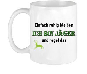 Tasse “Ich bin Jäger”
